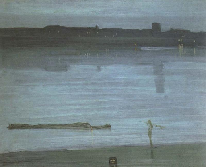 James Mcneill Whistler nocturne blue and silver chelsea oil painting picture